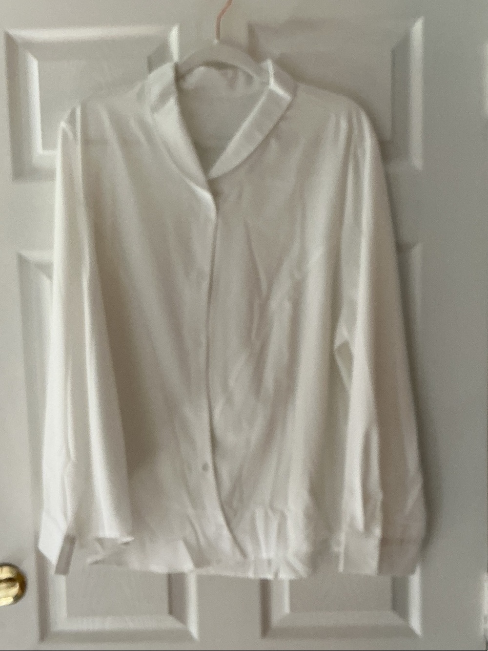 Classic Women's White Button-Front Shirt
